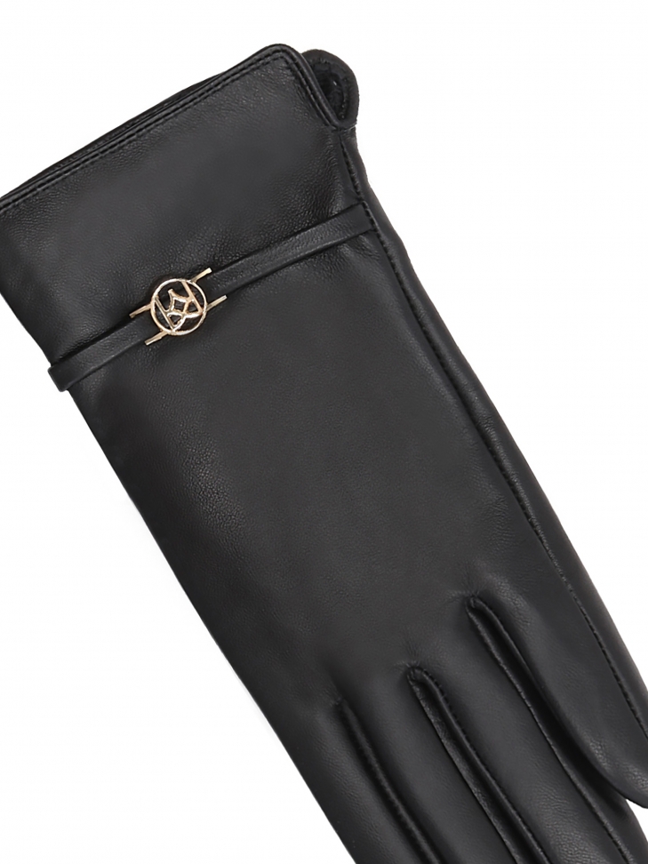 Czarne rękawiczki damskie