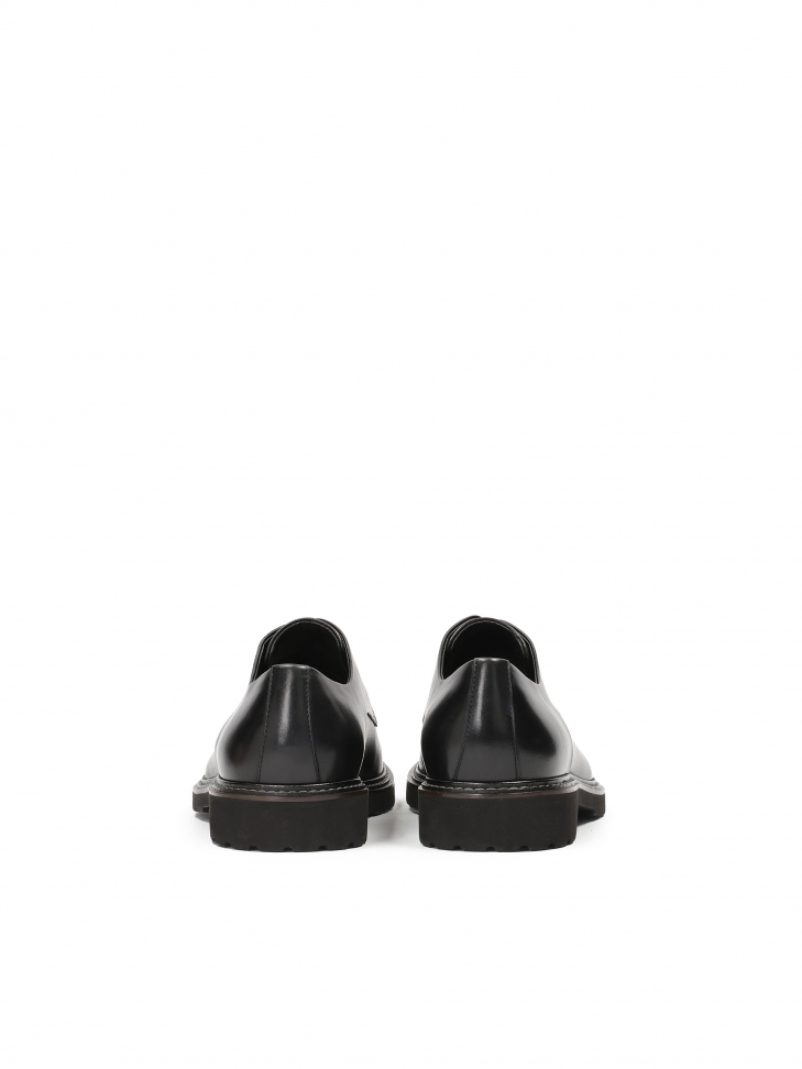 Casualowe Derby z licowej skóry