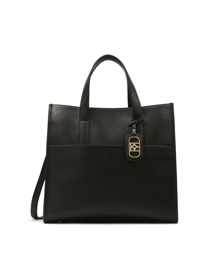 Duża torebka z rączkami i paskiem