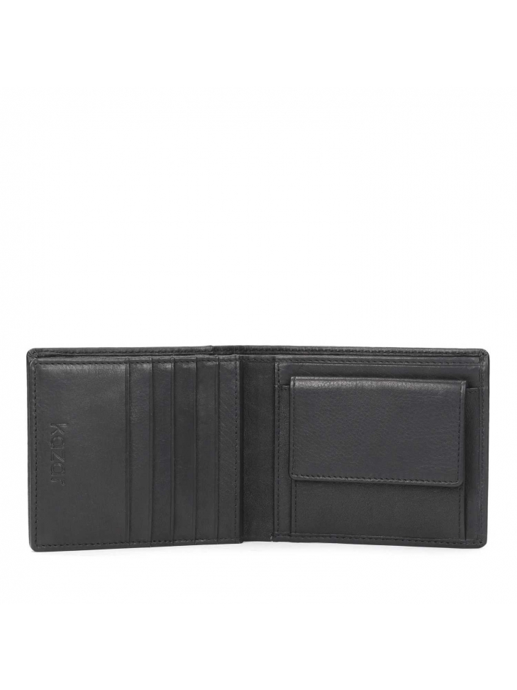 Czarny portfel męski