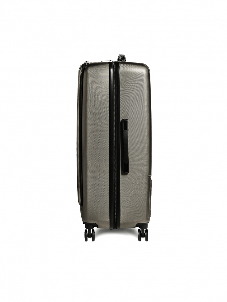 Duża pojemna walizka PC w szarym kolorze