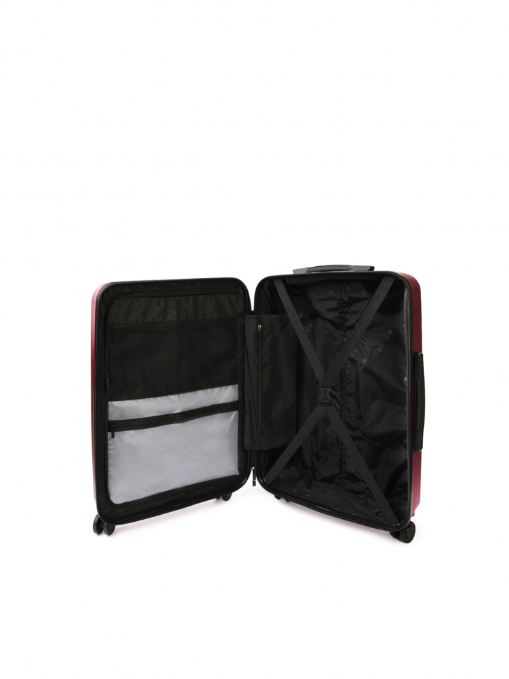 Średnia bordowa walizka PC