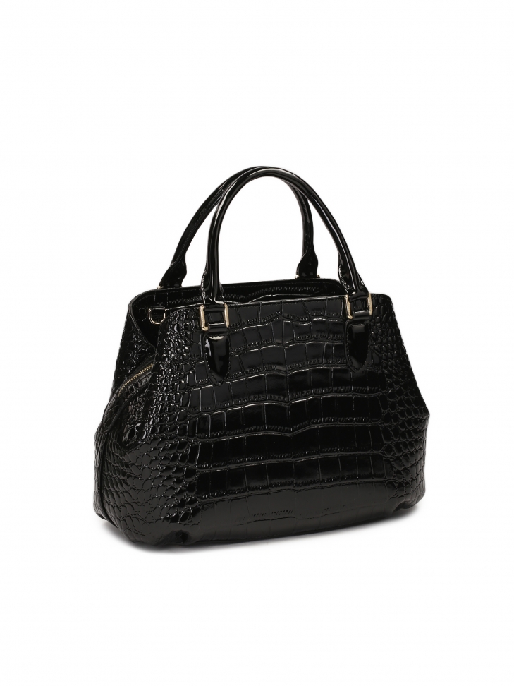 Elegancka sztywna torebka z rączkami