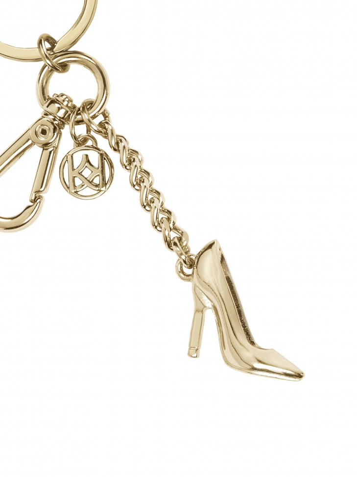 Brelok w kształcie buta na obcasie z yształkami
