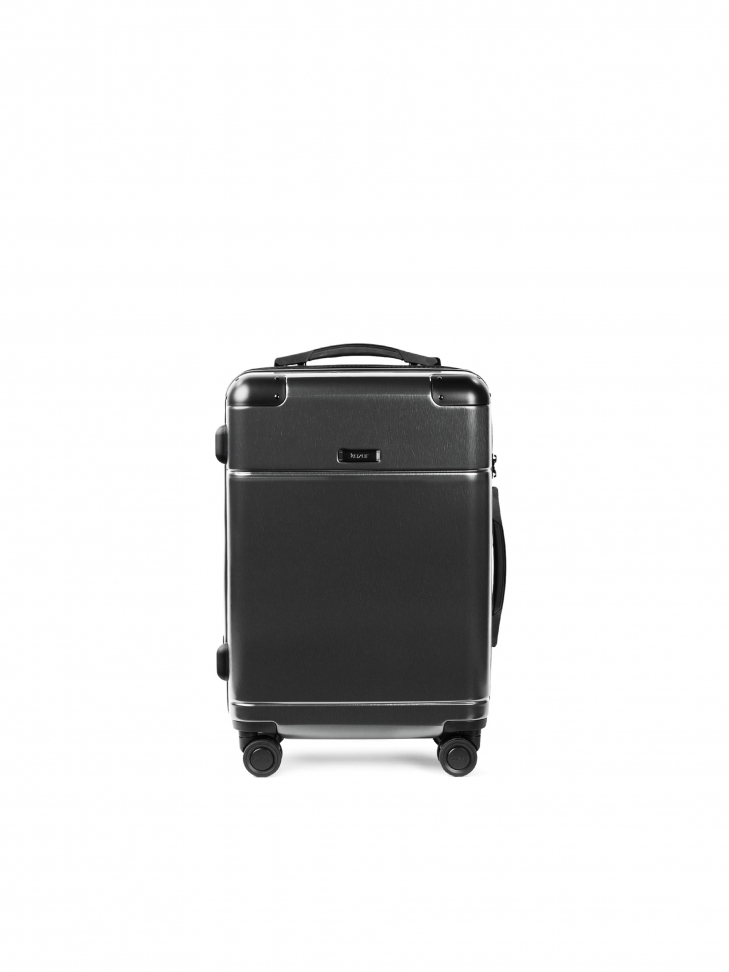 Mała szara walizka z policarbonu