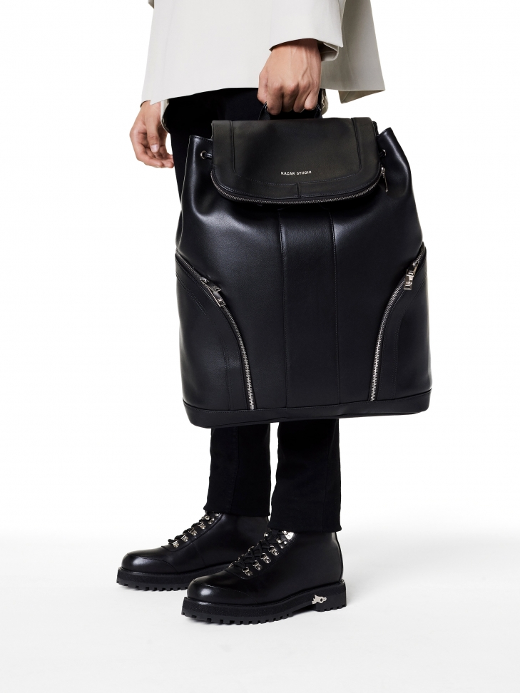 Skórzany plecak z przegrodą na laptopa