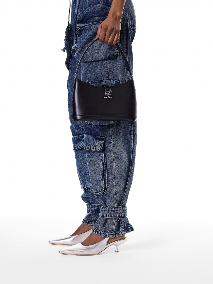 Srebrne czółenka kaczuszki z odytą piętą