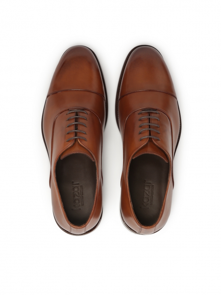 Eleganckie półbuty męskie na skórzanej podeszwie