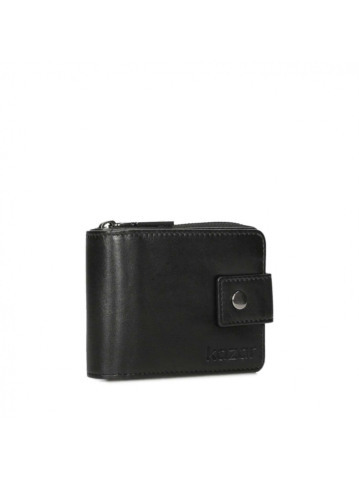 Czarny portfel męski
