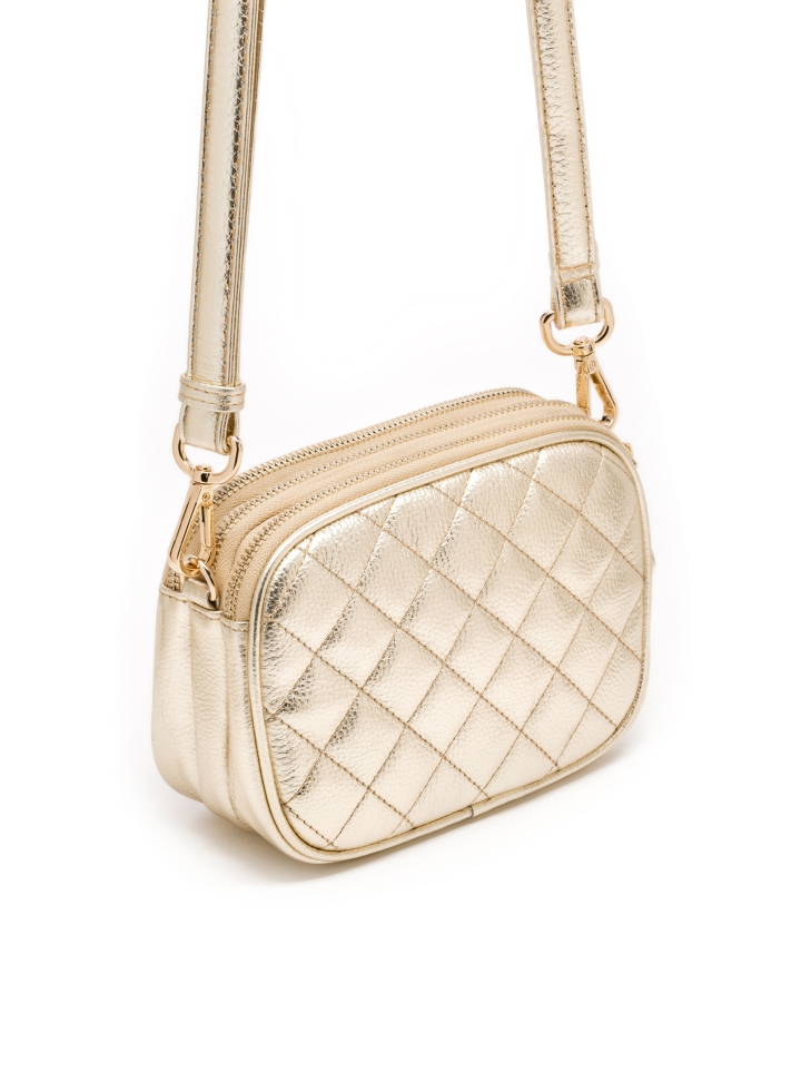 Złota torebka damska