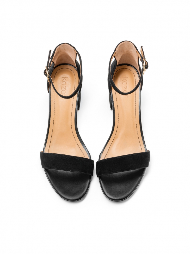 Czarne sandały damskie