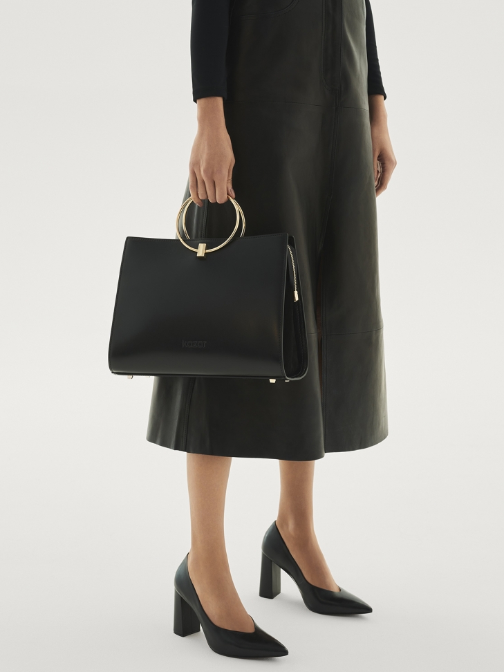 Czarne czółenka damskie