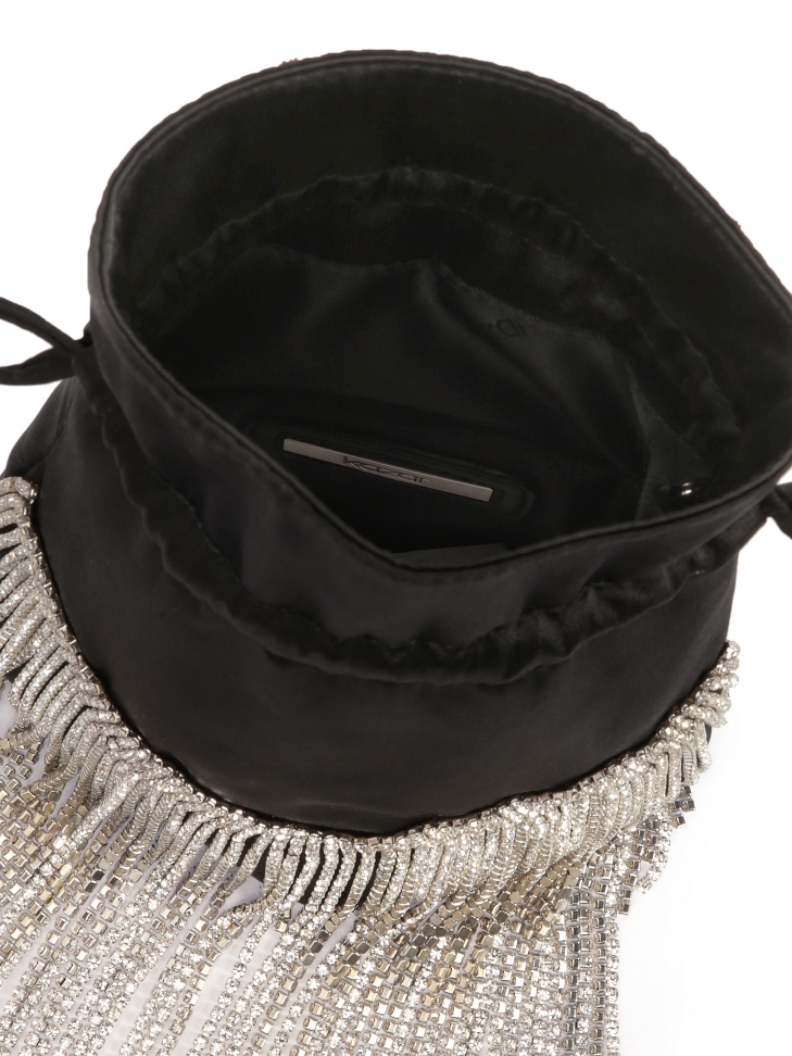 Torebka okazjonalna z kaskadą cyrkonii