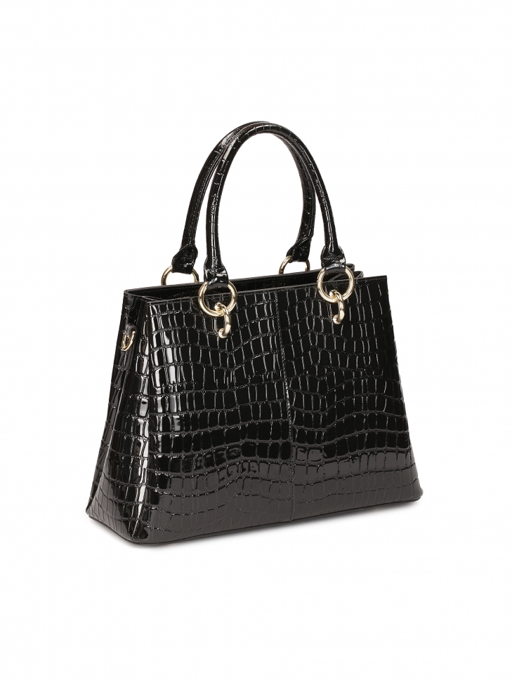 Elegancka torebka kuferek z rączkami