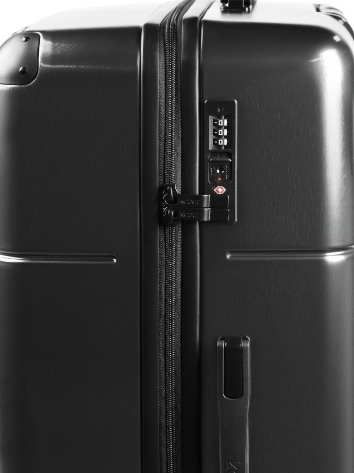 Duża walizka PC w szarym kolorze