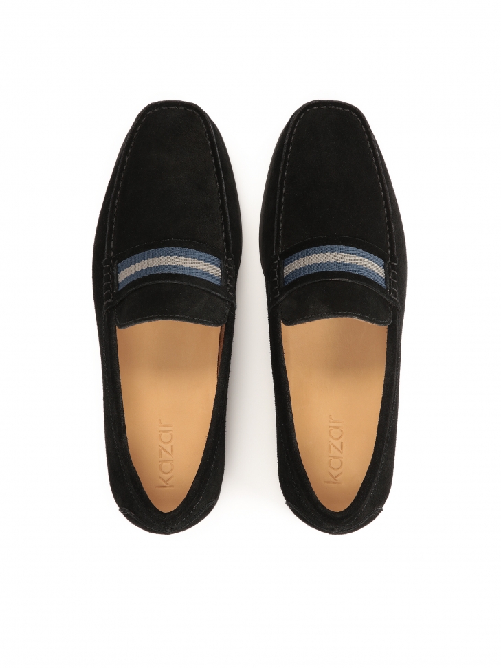 Wsuwane półbuty z zamszu