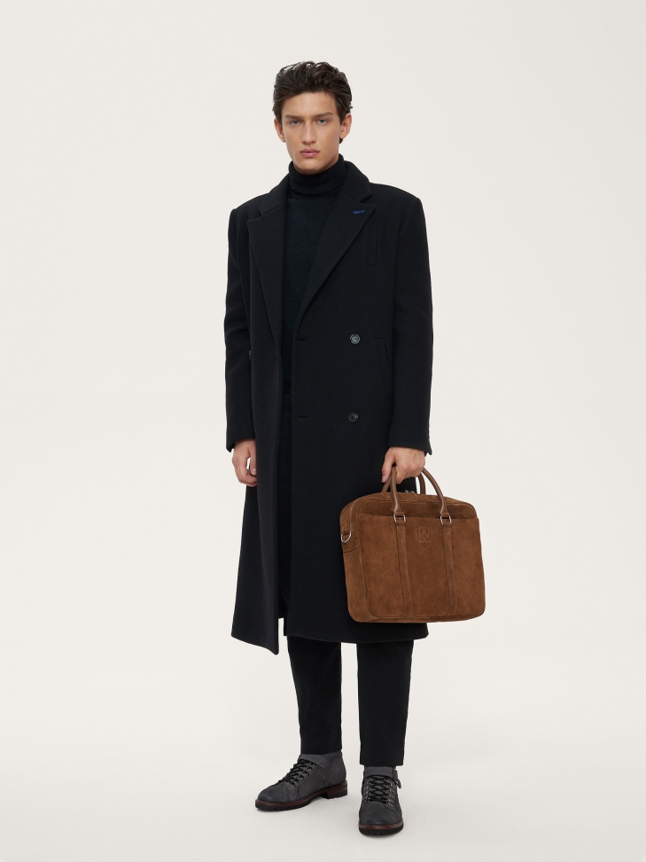 Szare trzewiki męskie z zamszu w militarnym stylu