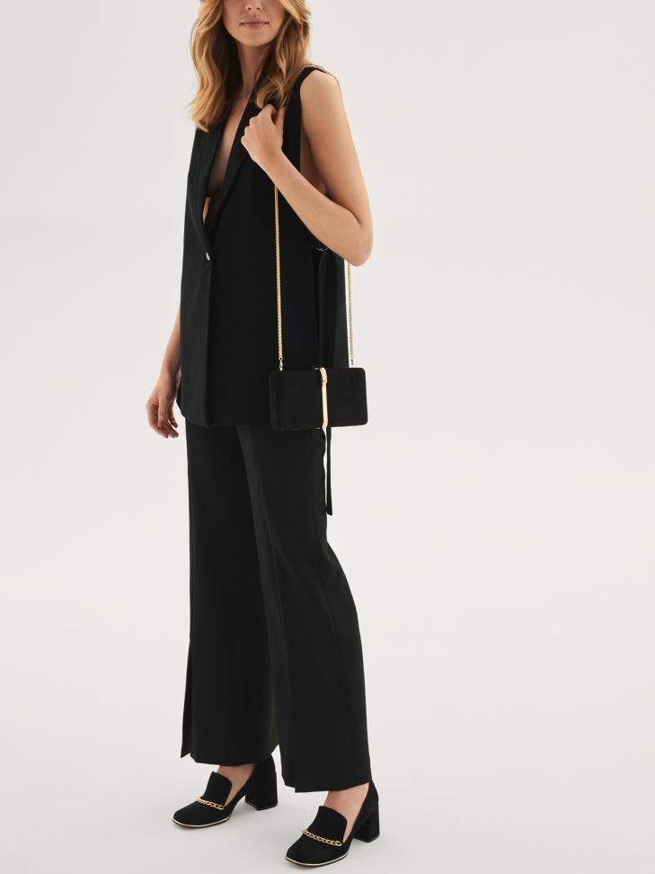 Czarna kopertówka damska