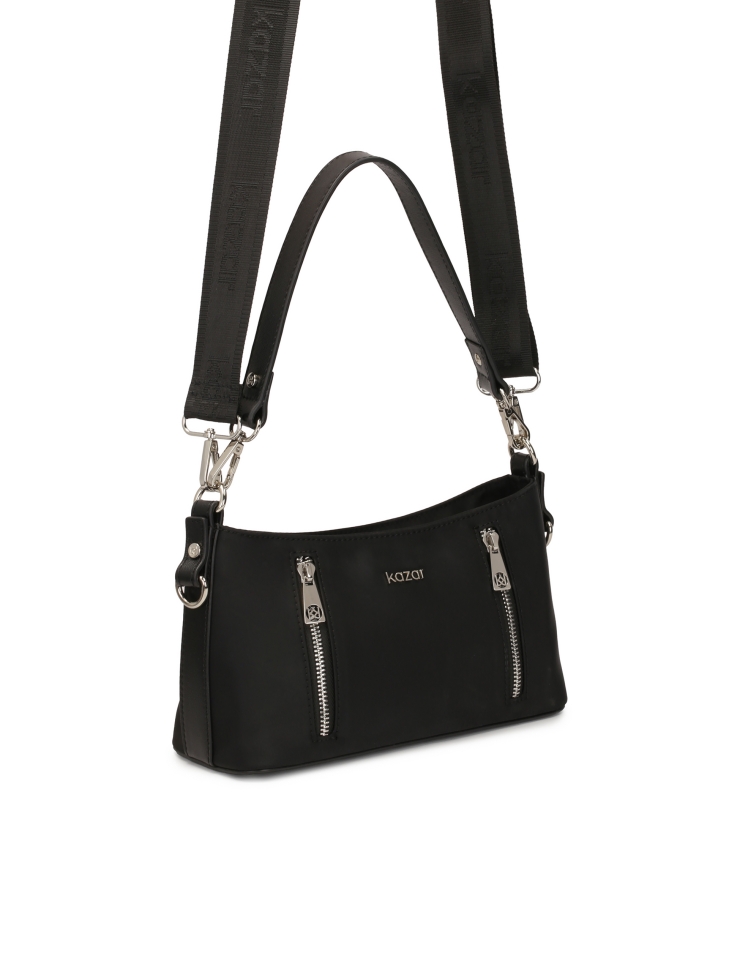 Mała tekstylna torebka na ramię