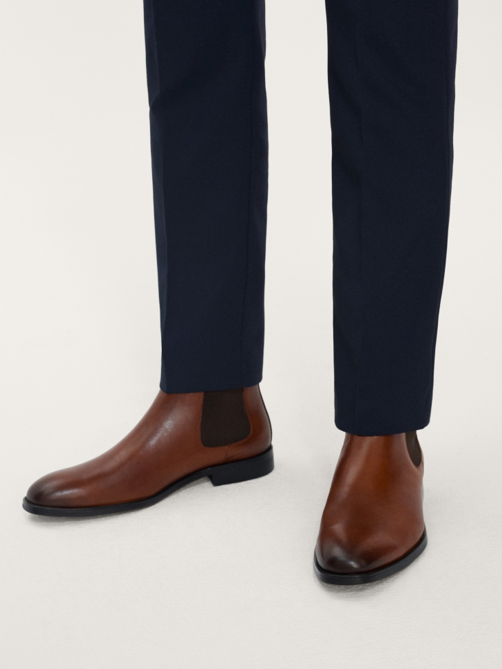 Ponadczasowe brązowe sztyblety męskie z naturalnej skóry