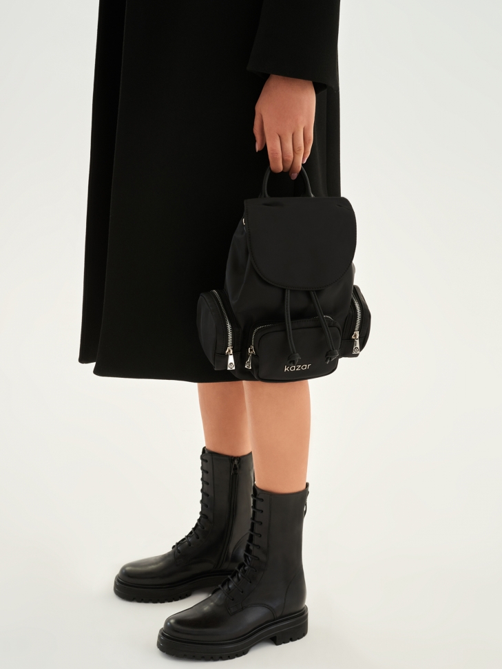 Czarne trzewiki damskie