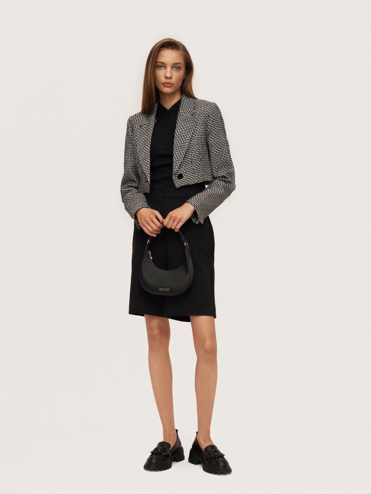 Skórzane półbuty slip on z podeszwą typu track