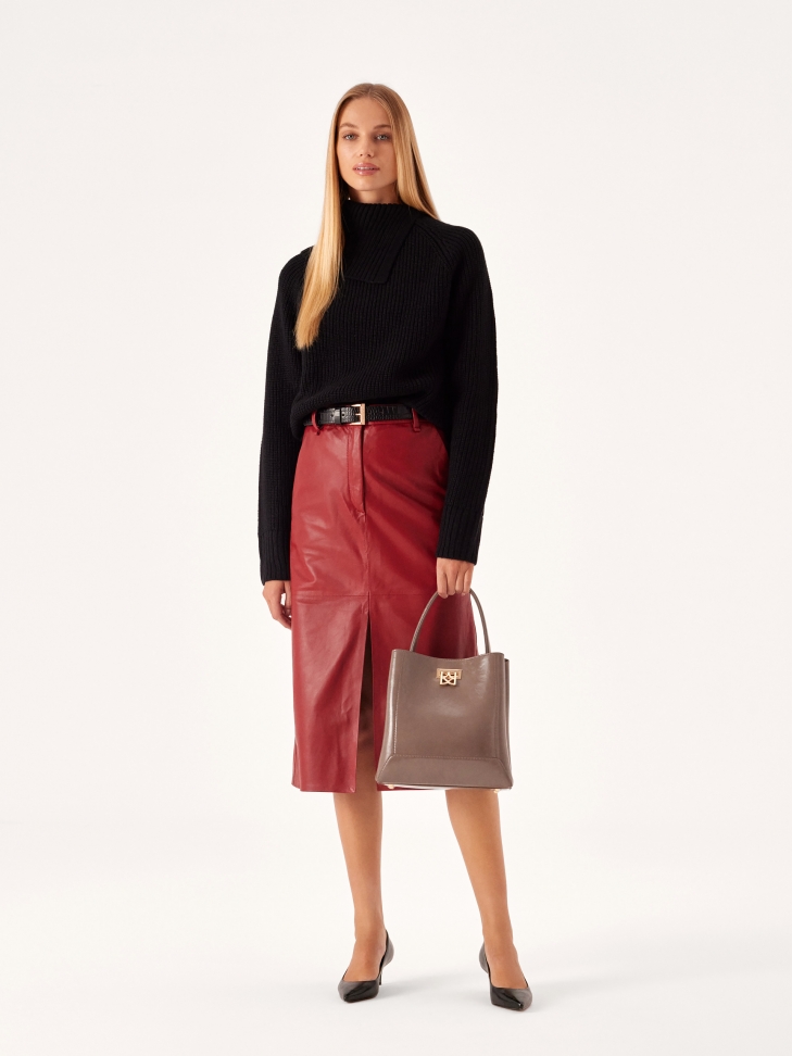 Czarne czółenka na niskim obcasie