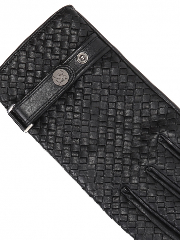 Czarne rękawiczki męskie