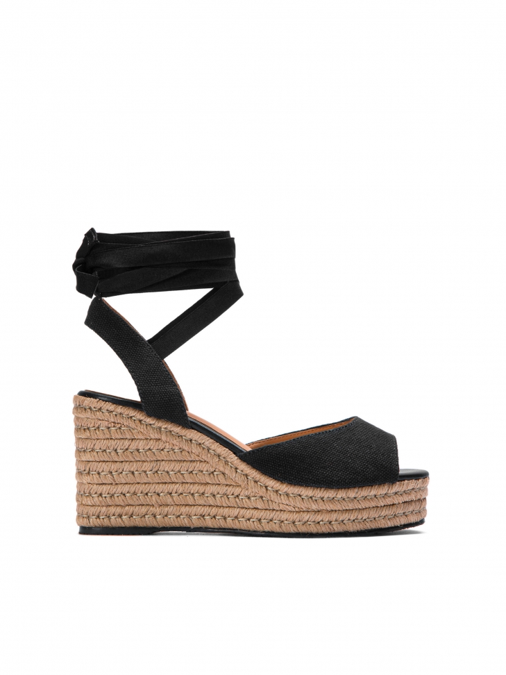 Czarne sandały damskie