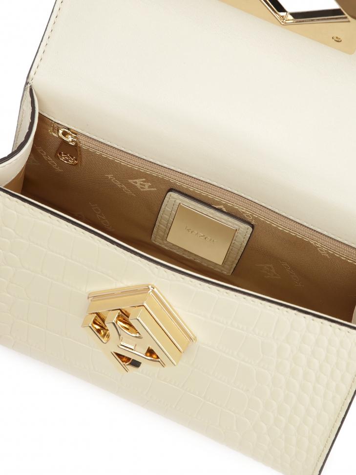 Torebka damska z tłoczonej skóry