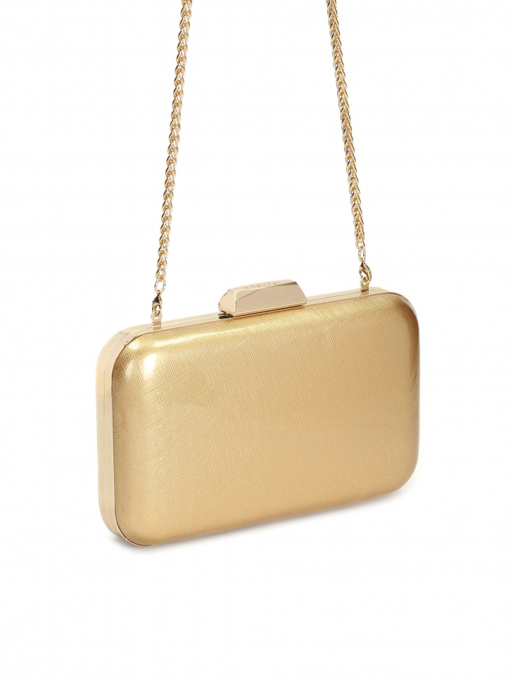 Złota kopertówka damska