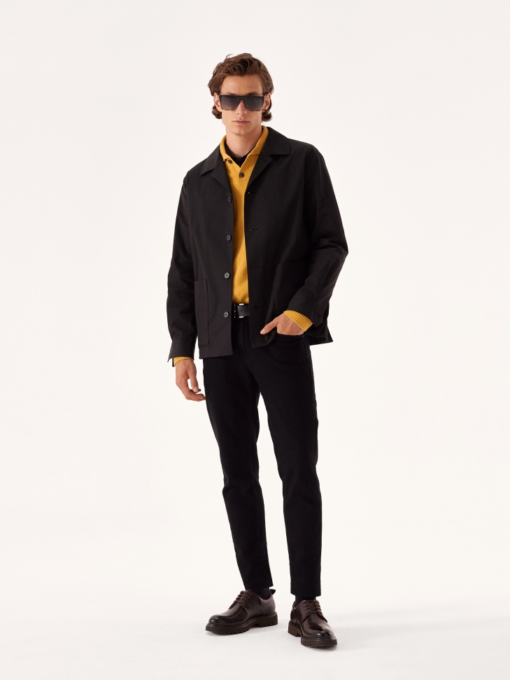 Casualowe półbuty męskie z licowej skóry