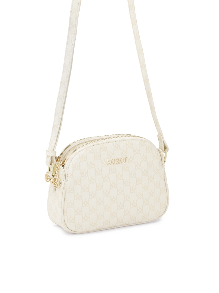 Skórzana crossbody w monogramy KAZAR