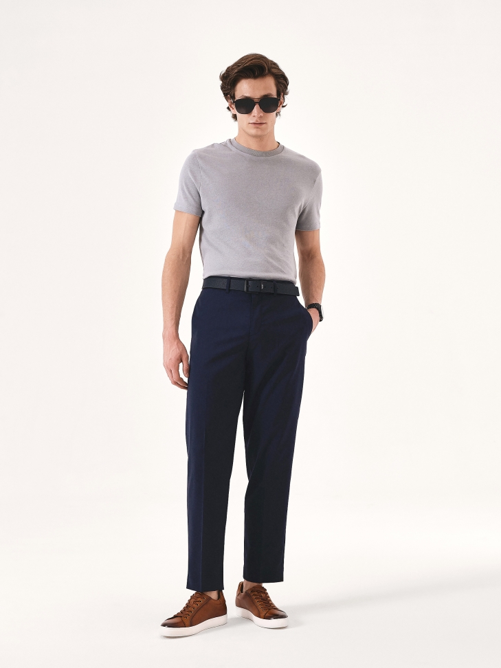 Dwustronny pasek męski z tłoczonej i gładkiej skóry