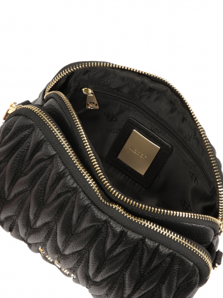 3-komorowa torebka z trójwymiarowym pikowaniem