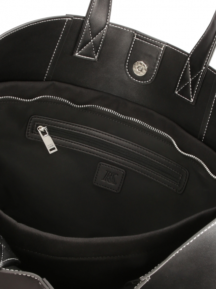 Duża tote bag z wyjmowaną saszetką