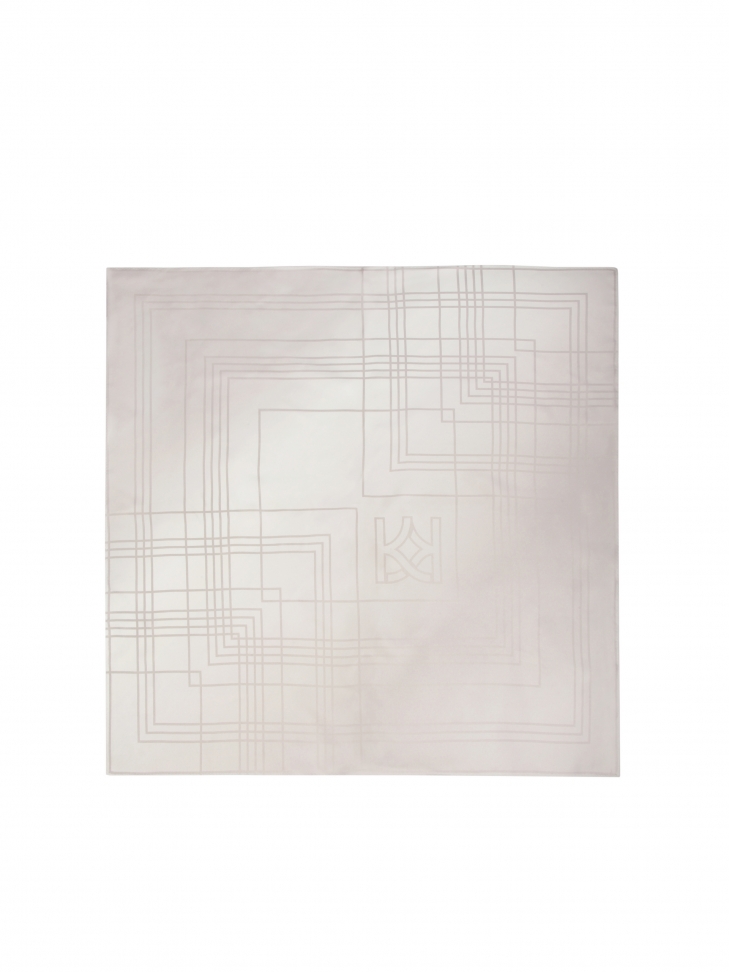 Jedwabna srebrna apaszka