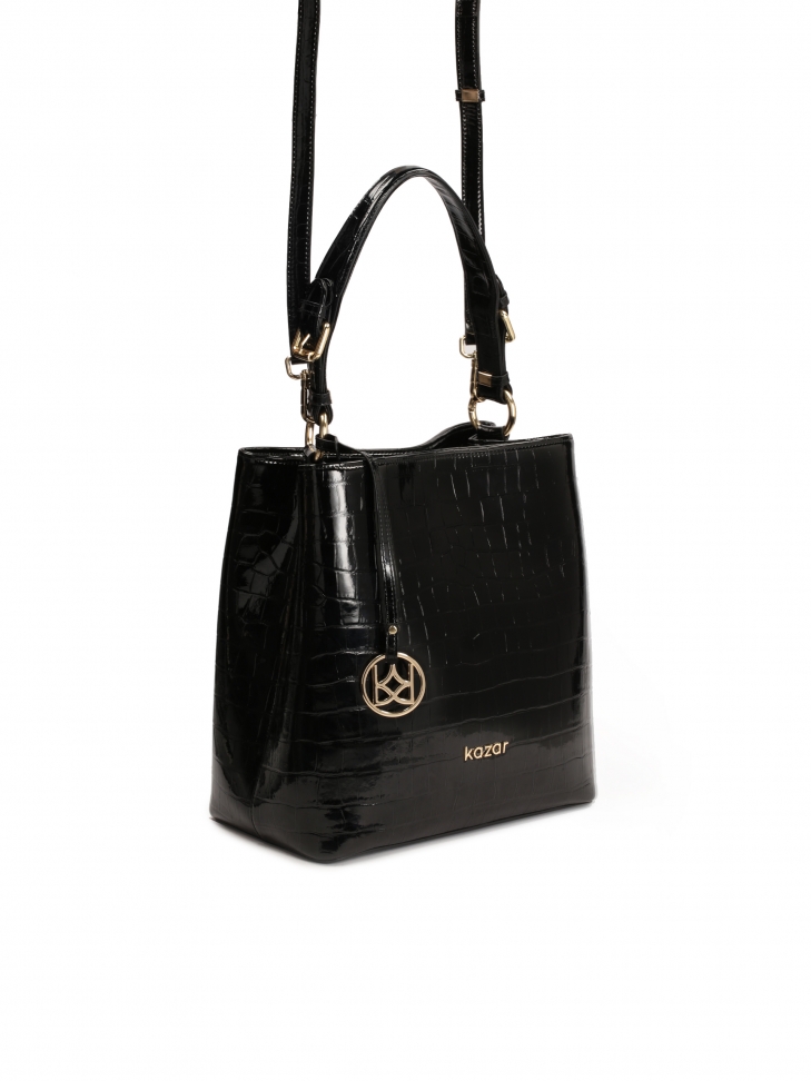 Elegancka torebka z tłoczonej skóry