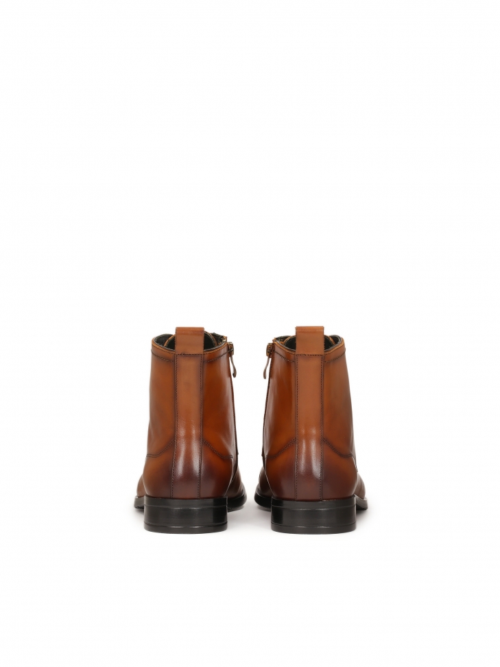 Casualowe brązowe trzewiki męskie