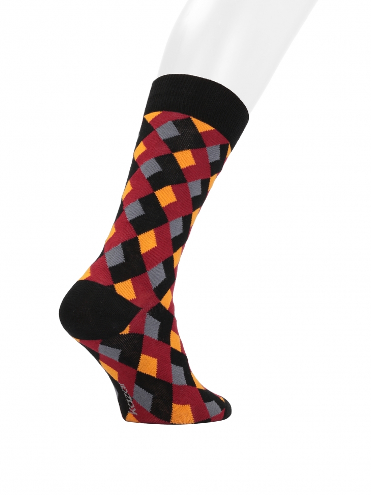 Bawełniane skarpety w romby