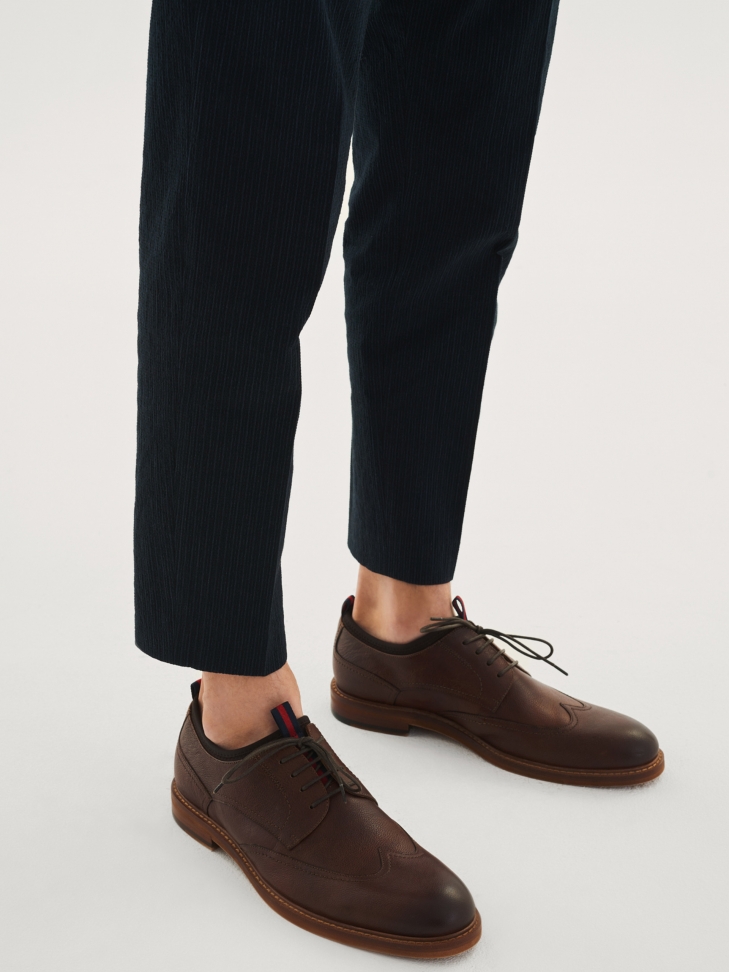 Brązowe półbuty męskie