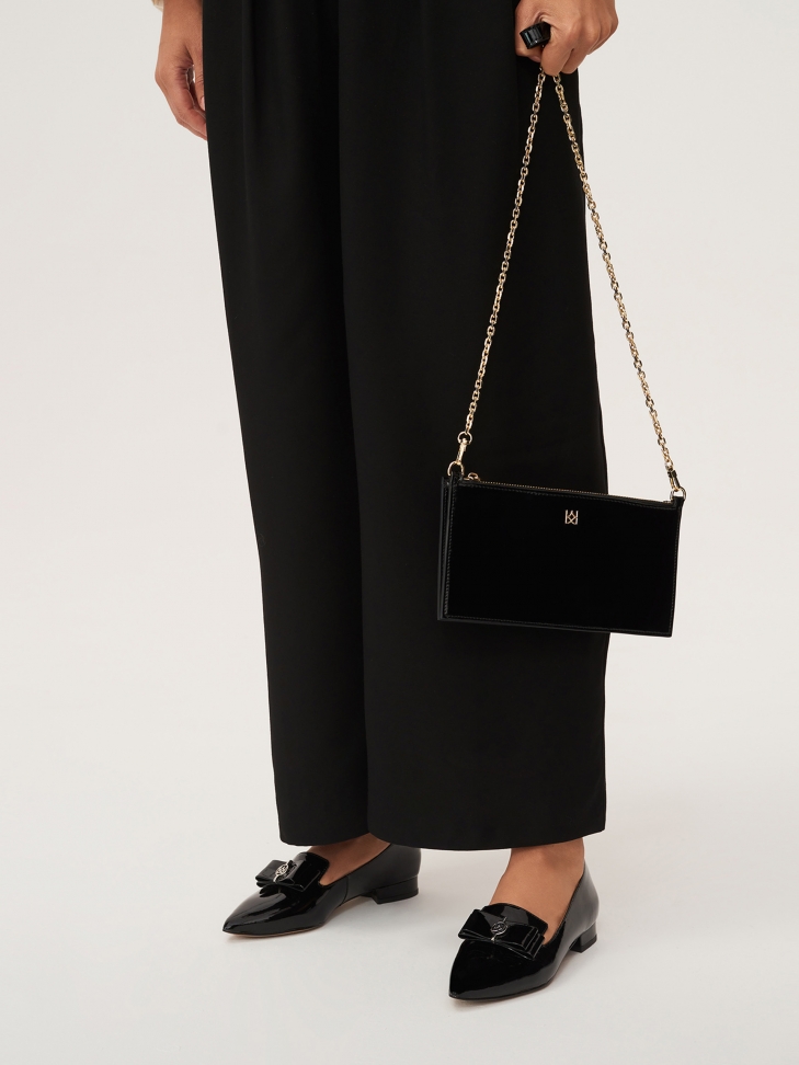 Czarne półbuty damskie