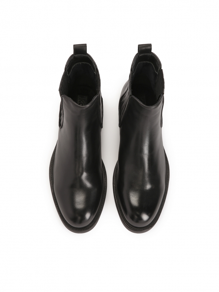 Czarne minimalistyczne sztyblety męskie