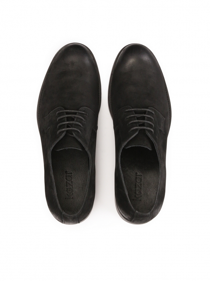 Klasyczne czarne półbuty z nubuku