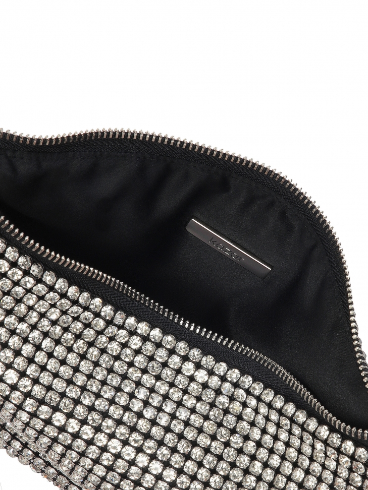 Błyszcząca torebka z cyrkoniami