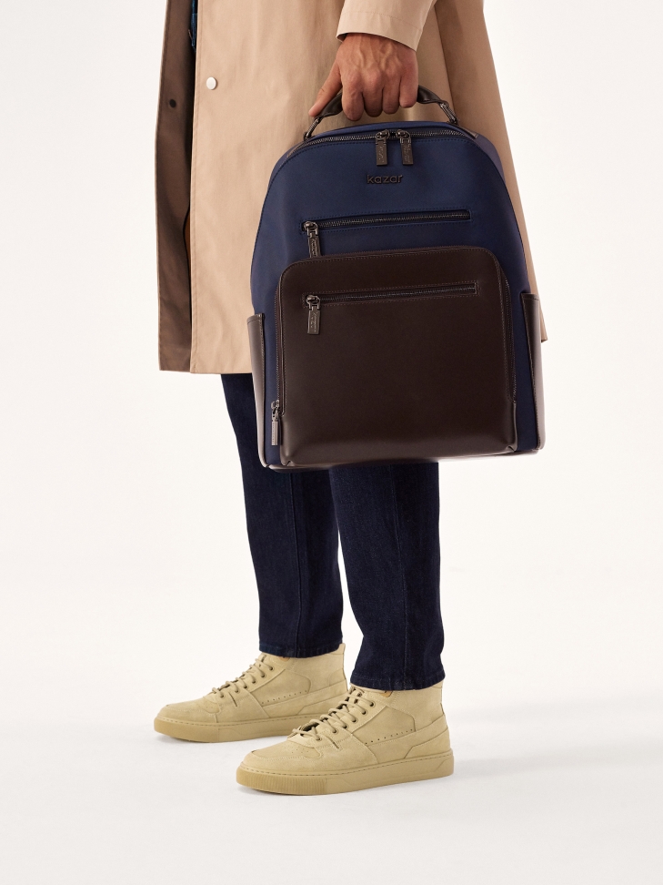 Sneakersy męskie za kostkę z zamszu