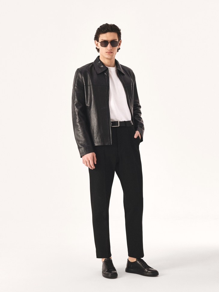 Niskie czarne sneakersy