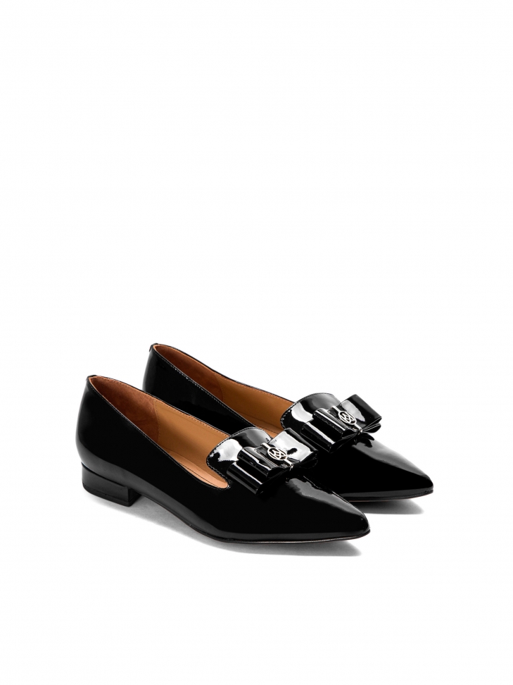 Czarne półbuty damskie