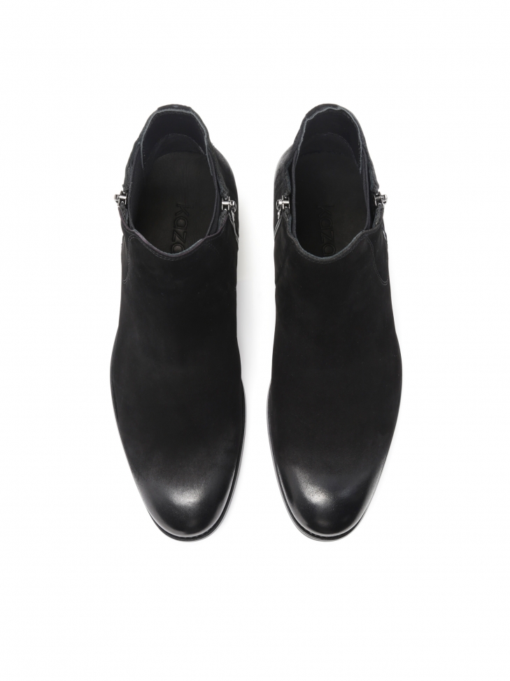 Czarne trzewiki męskie