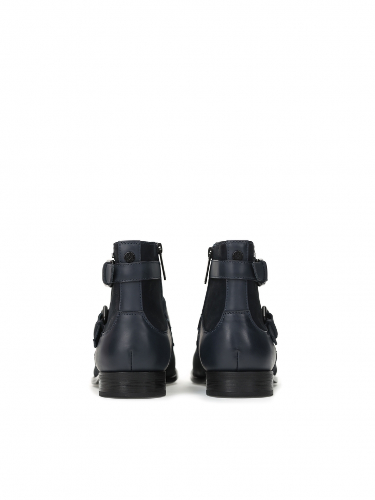 Granatowe trzewiki męskie